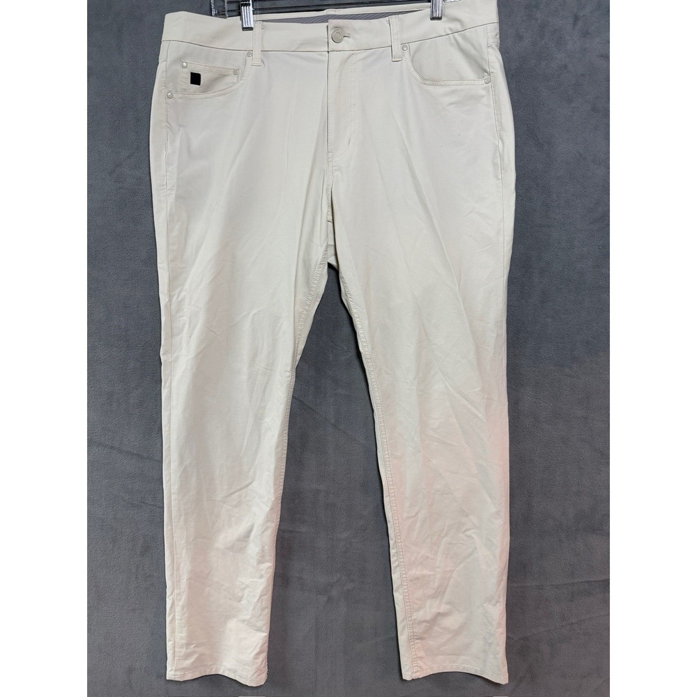 Vineyard Vines On The Go 5 Pocket Pants Mens 36x32 Khaki Golf OTG Lightweight